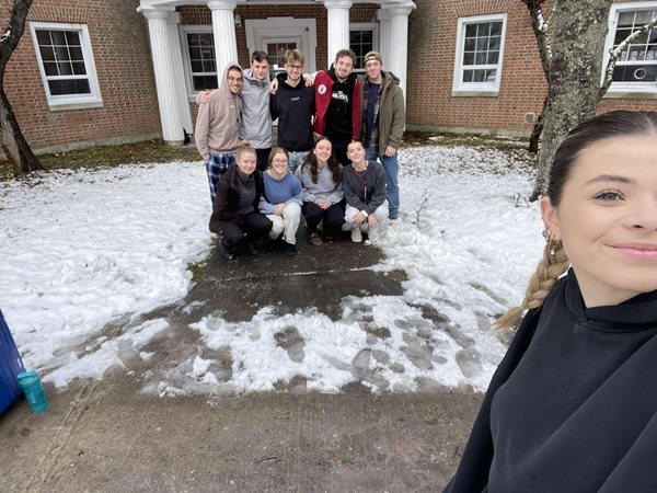 De vriendengroep van Leon in Canada