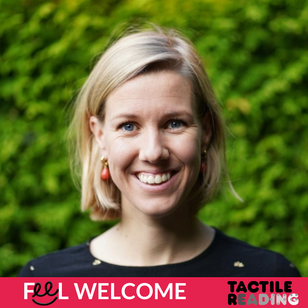 Portretfoto van Visio-collega Lianne Noteboom, projectleider van de Tactile Reading & Graphics Conference 2025