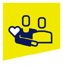 Twee poppetjes die elkaar vasthouden. Wit hartje erbij Twee poppetjes die elkaar vasthouden. Wit hartje erbij