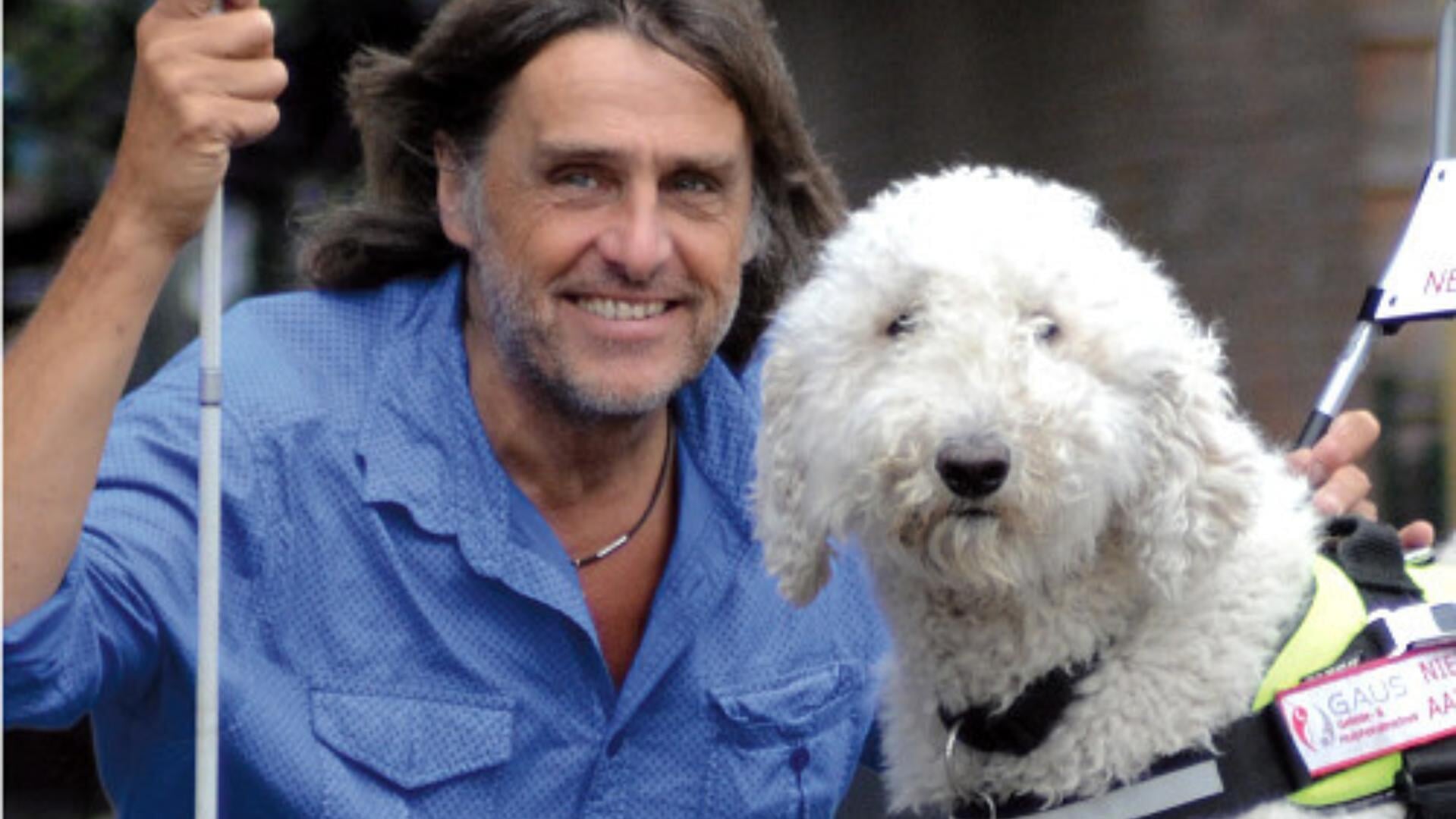 Frank Boske met zijn hond Sjoerd Frank Boske met zijn hond